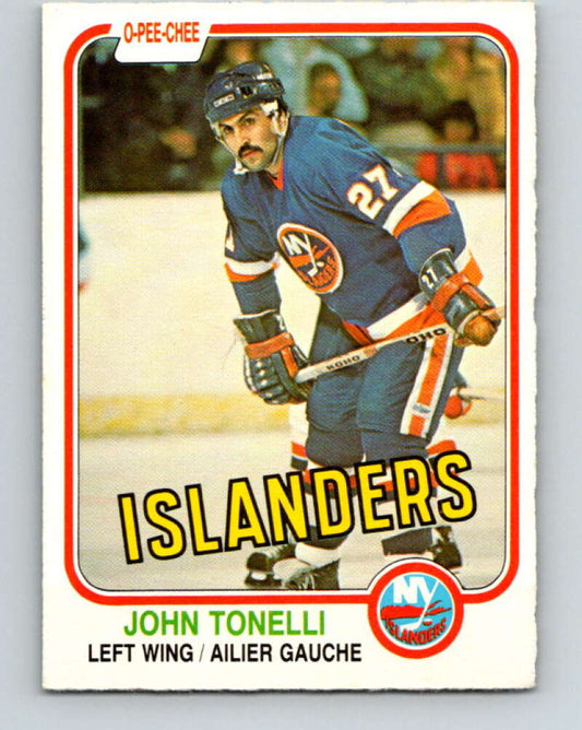 1981-82 O-Pee-Chee #218 John Tonelli  New York Islanders  V31038