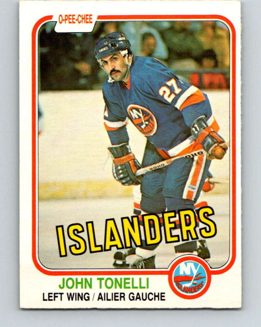 1981-82 O-Pee-Chee #218 John Tonelli  New York Islanders  V31039