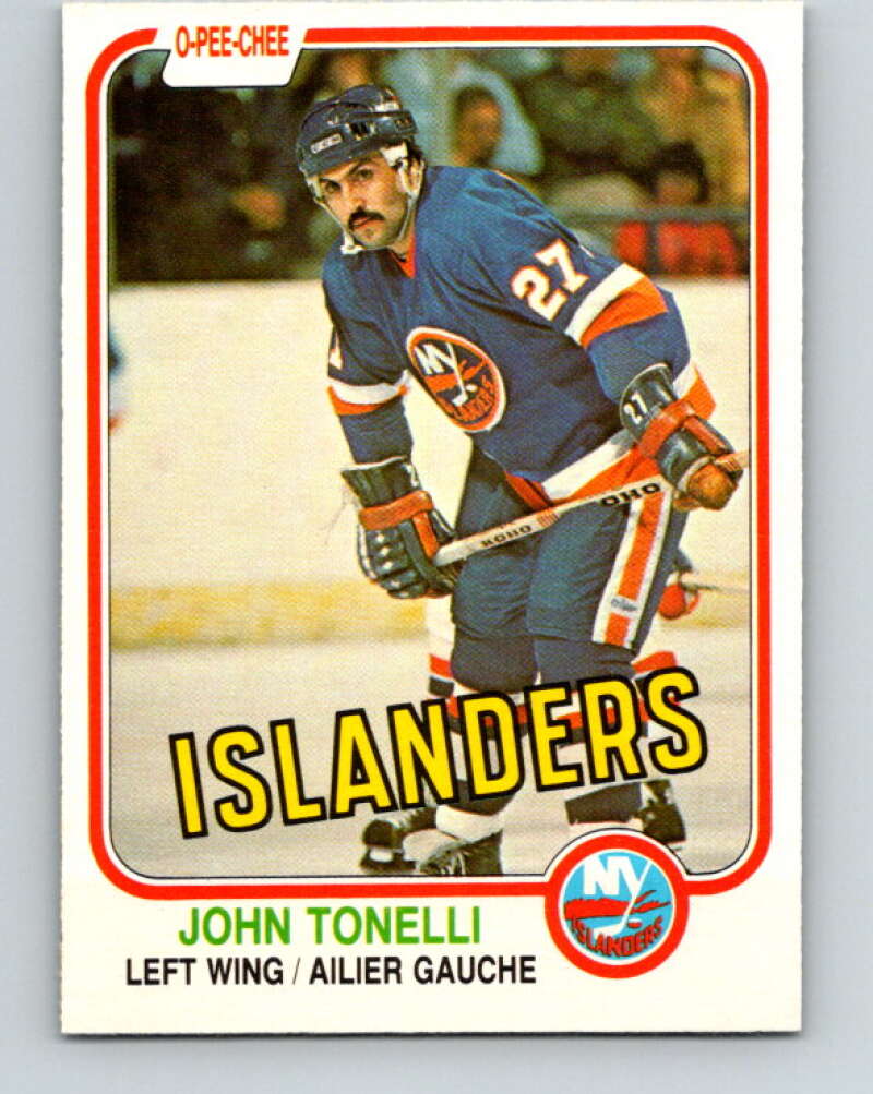 1981-82 O-Pee-Chee #218 John Tonelli  New York Islanders  V31040