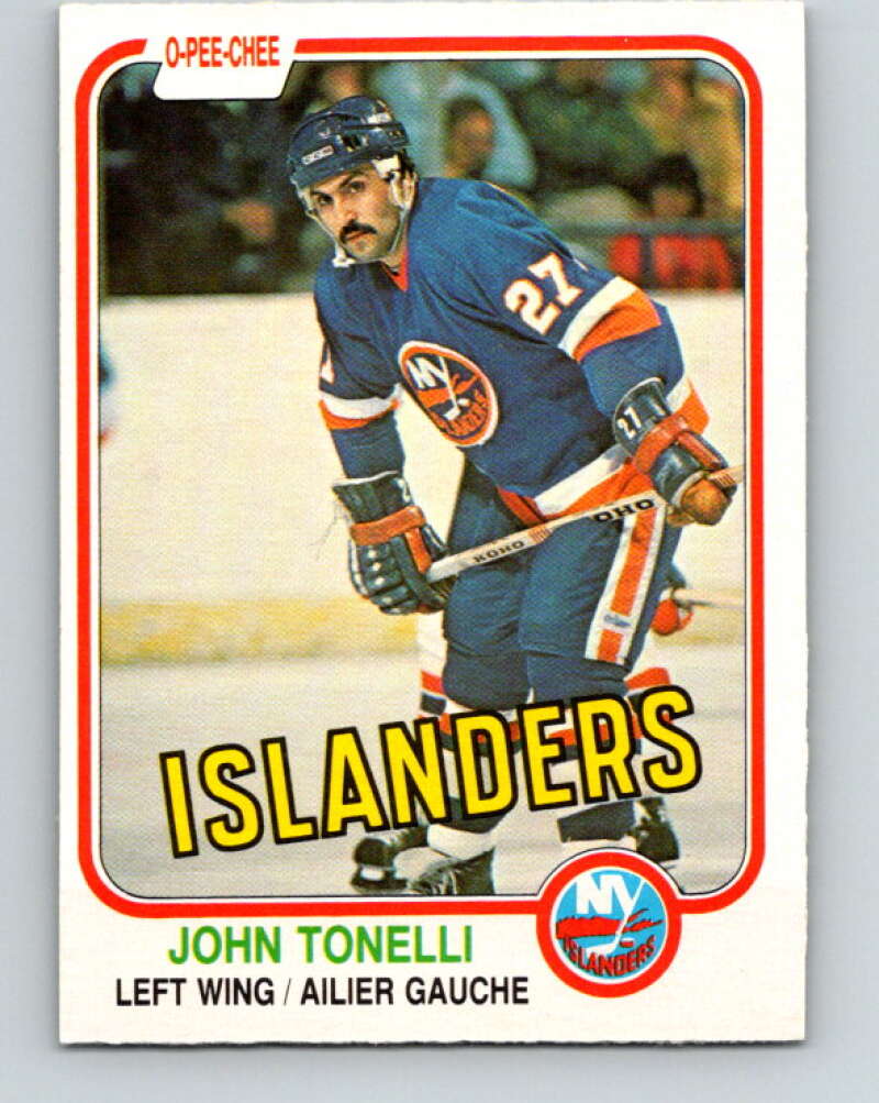 1981-82 O-Pee-Chee #218 John Tonelli  New York Islanders  V31041