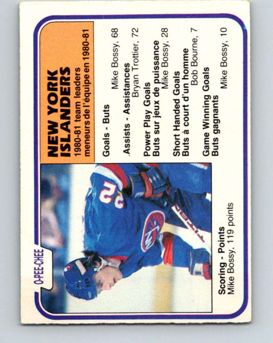 1981-82 O-Pee-Chee #219 Mike Bossy TL  New York Islanders  V31049