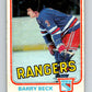 1981-82 O-Pee-Chee #220 Barry Beck  New York Rangers  V31052