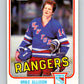 1981-82 O-Pee-Chee #221 Mike Allison  RC Rookie New York Rangers  V31064