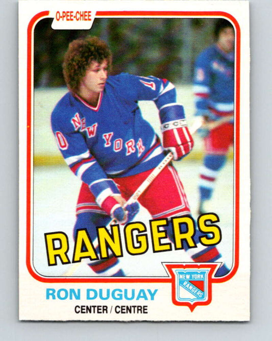 1981-82 O-Pee-Chee #223 Ron Duguay  New York Rangers  V31070