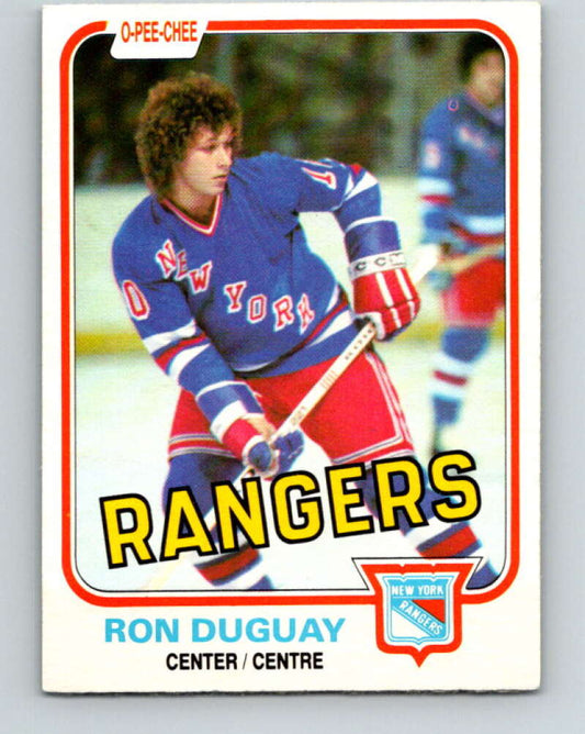 1981-82 O-Pee-Chee #223 Ron Duguay  New York Rangers  V31073