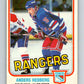 1981-82 O-Pee-Chee #225 Anders Hedberg  New York Rangers  V31083