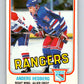1981-82 O-Pee-Chee #225 Anders Hedberg  New York Rangers  V31084