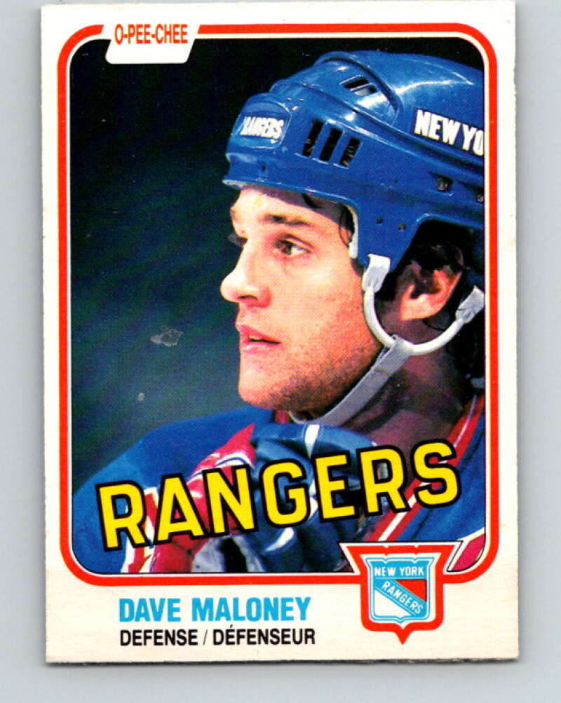 1981-82 O-Pee-Chee #227 Dave Maloney  New York Rangers  V31101