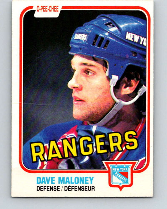 1981-82 O-Pee-Chee #227 Dave Maloney  New York Rangers  V31103