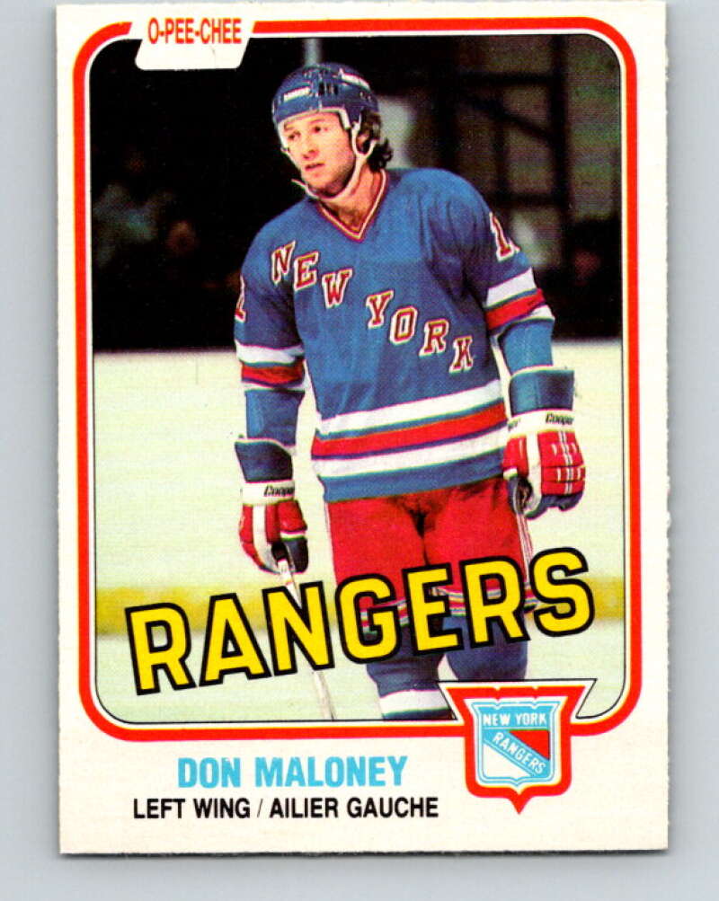 1981-82 O-Pee-Chee #228 Don Maloney  New York Rangers  V31107