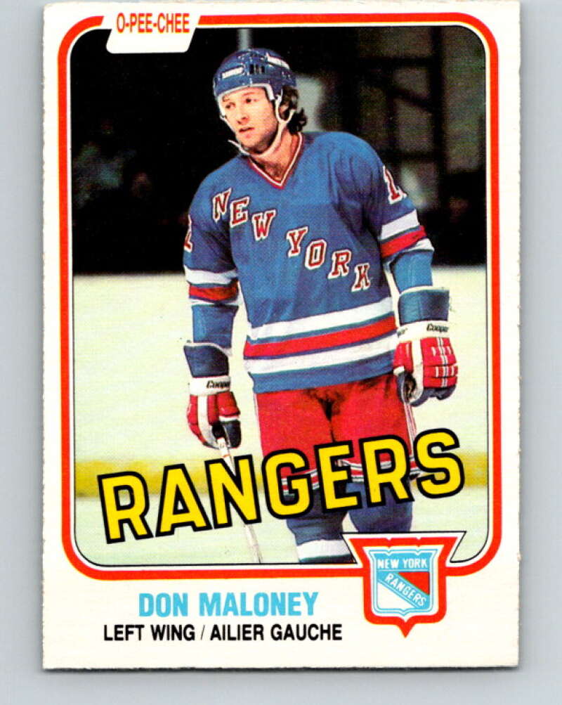1981-82 O-Pee-Chee #228 Don Maloney  New York Rangers  V31114