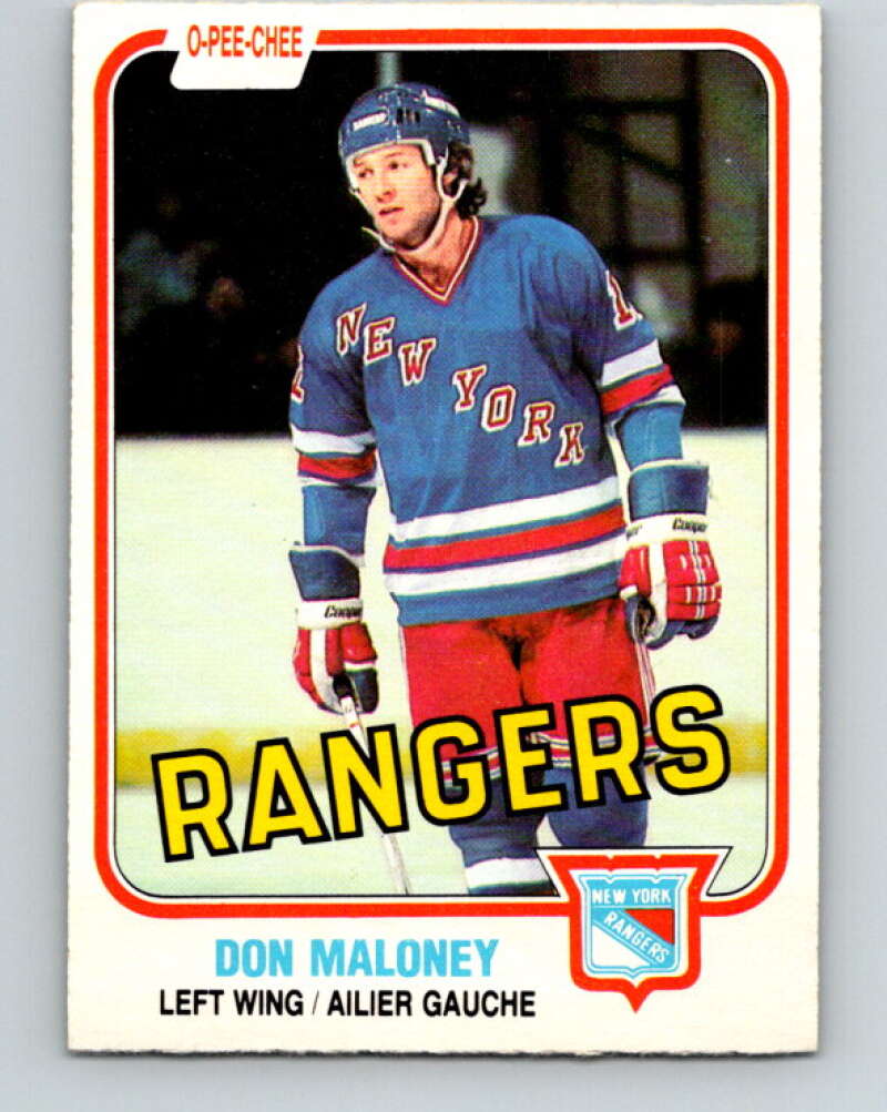 1981-82 O-Pee-Chee #228 Don Maloney  New York Rangers  V31115