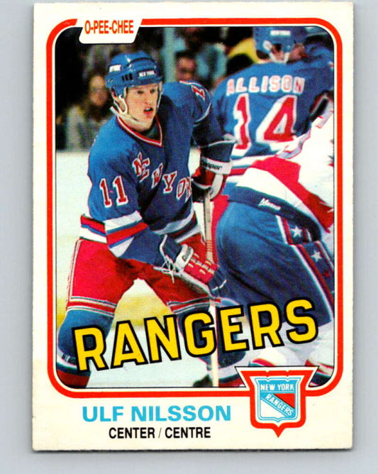 1981-82 O-Pee-Chee #229 Ulf Nilsson  New York Rangers  V31119