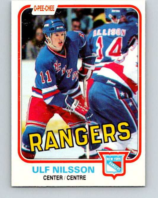 1981-82 O-Pee-Chee #229 Ulf Nilsson  New York Rangers  V31120