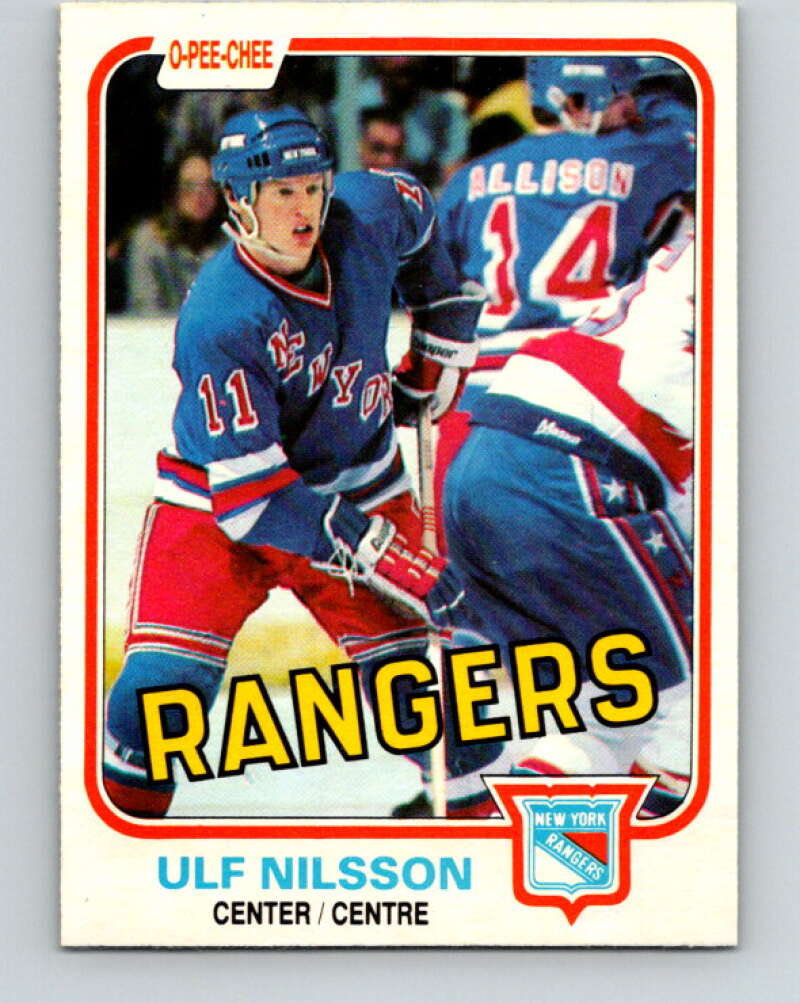 1981-82 O-Pee-Chee #229 Ulf Nilsson  New York Rangers  V31121