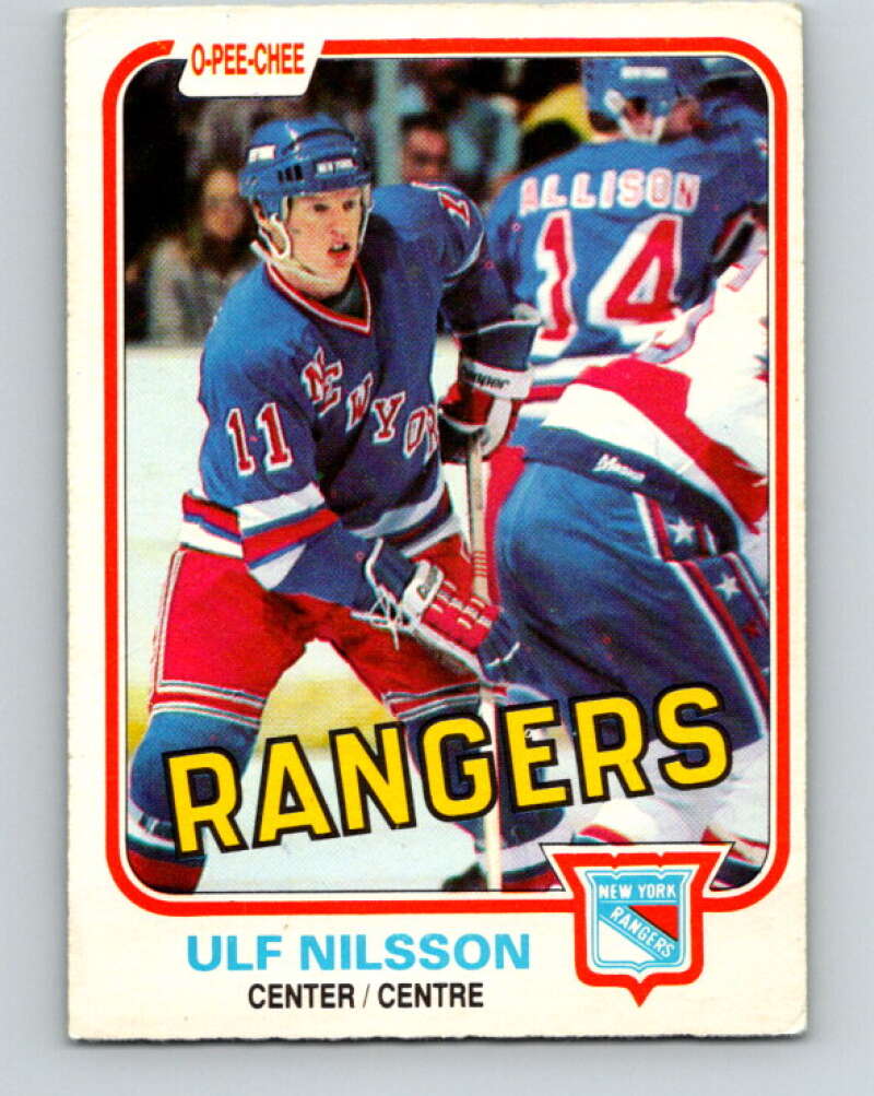 1981-82 O-Pee-Chee #229 Ulf Nilsson  New York Rangers  V31122
