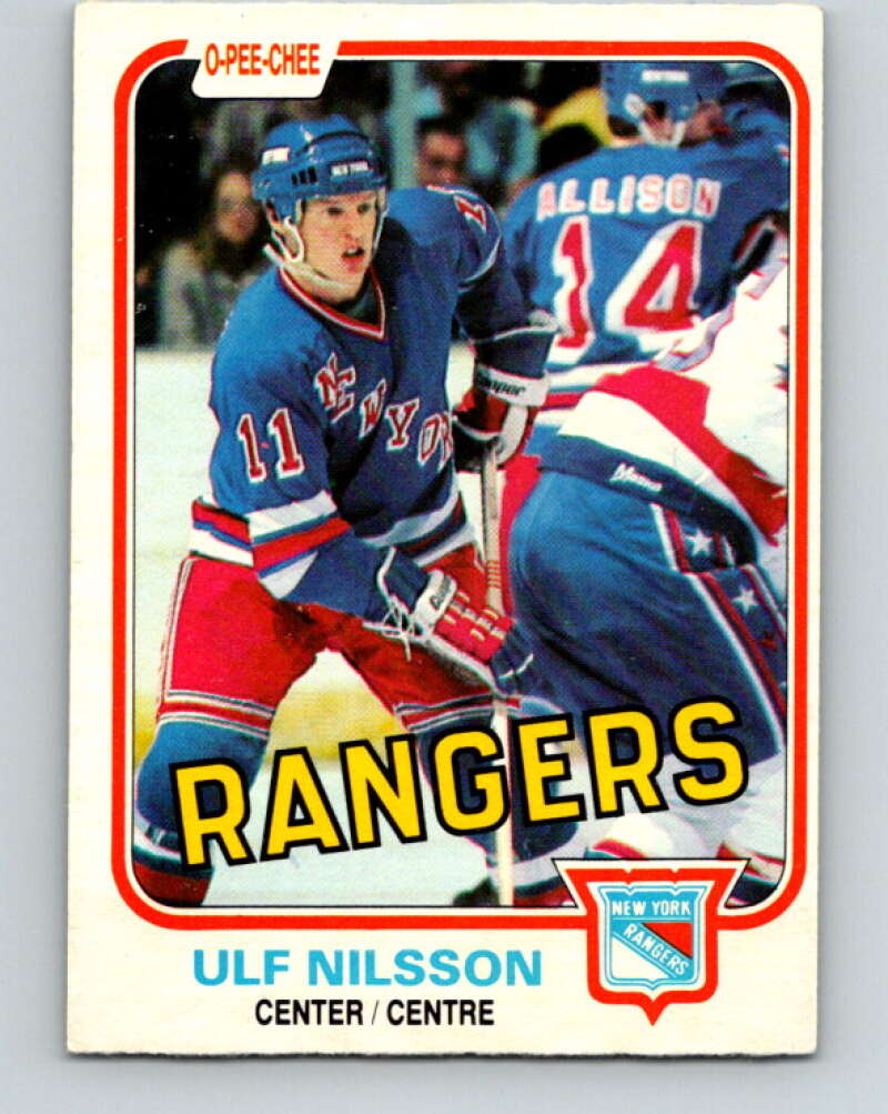 1981-82 O-Pee-Chee #229 Ulf Nilsson  New York Rangers  V31124