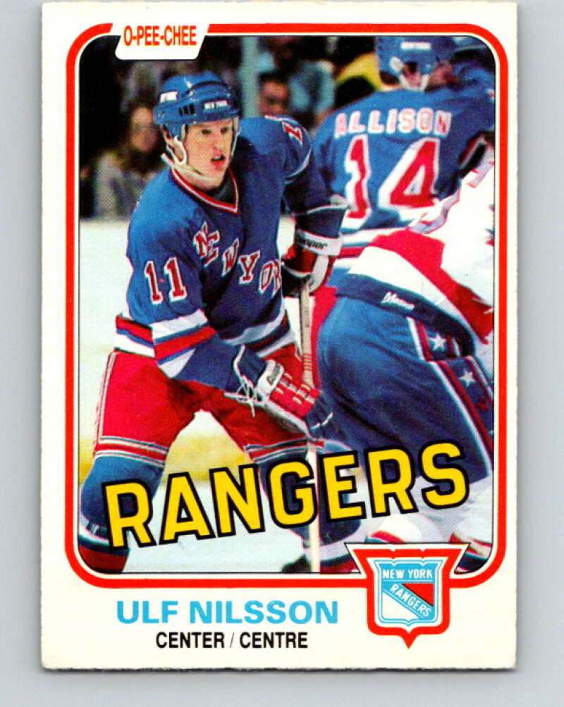 1981-82 O-Pee-Chee #229 Ulf Nilsson  New York Rangers  V31125