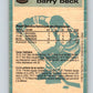 1981-82 O-Pee-Chee #230 Barry Beck  New York Rangers  V31128