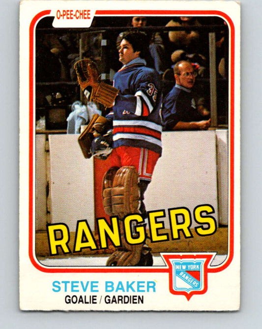 1981-82 O-Pee-Chee #231 Steve Baker  New York Rangers  V31136