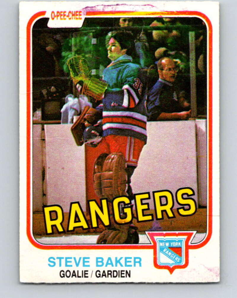 1981-82 O-Pee-Chee #231 Steve Baker  New York Rangers  V31137
