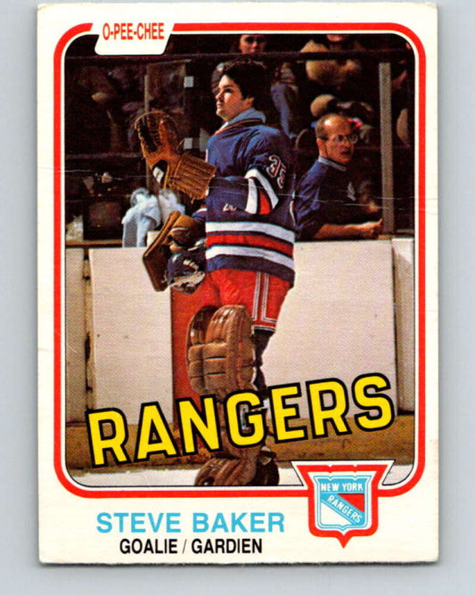 1981-82 O-Pee-Chee #231 Steve Baker  New York Rangers  V31138