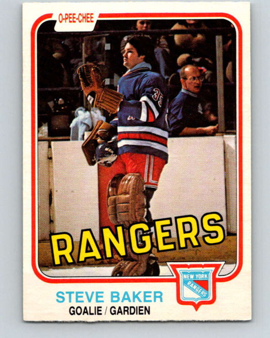 1981-82 O-Pee-Chee #231 Steve Baker  New York Rangers  V31143
