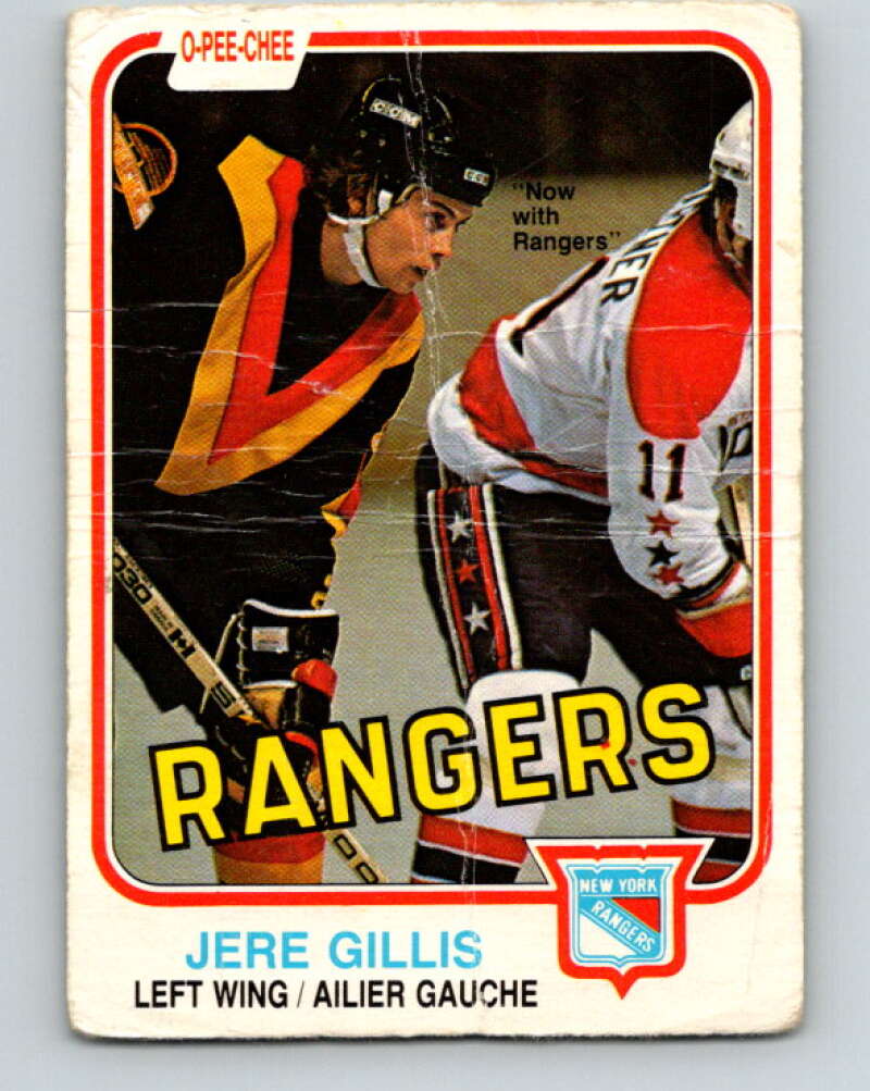 1981-82 O-Pee-Chee #232 Jere Gillis  New York Rangers  V31148