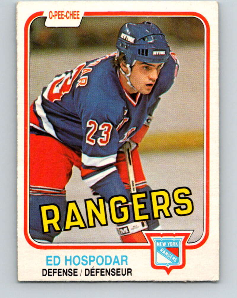 1981-82 O-Pee-Chee #233 Ed Hospodar  New York Rangers  V31155