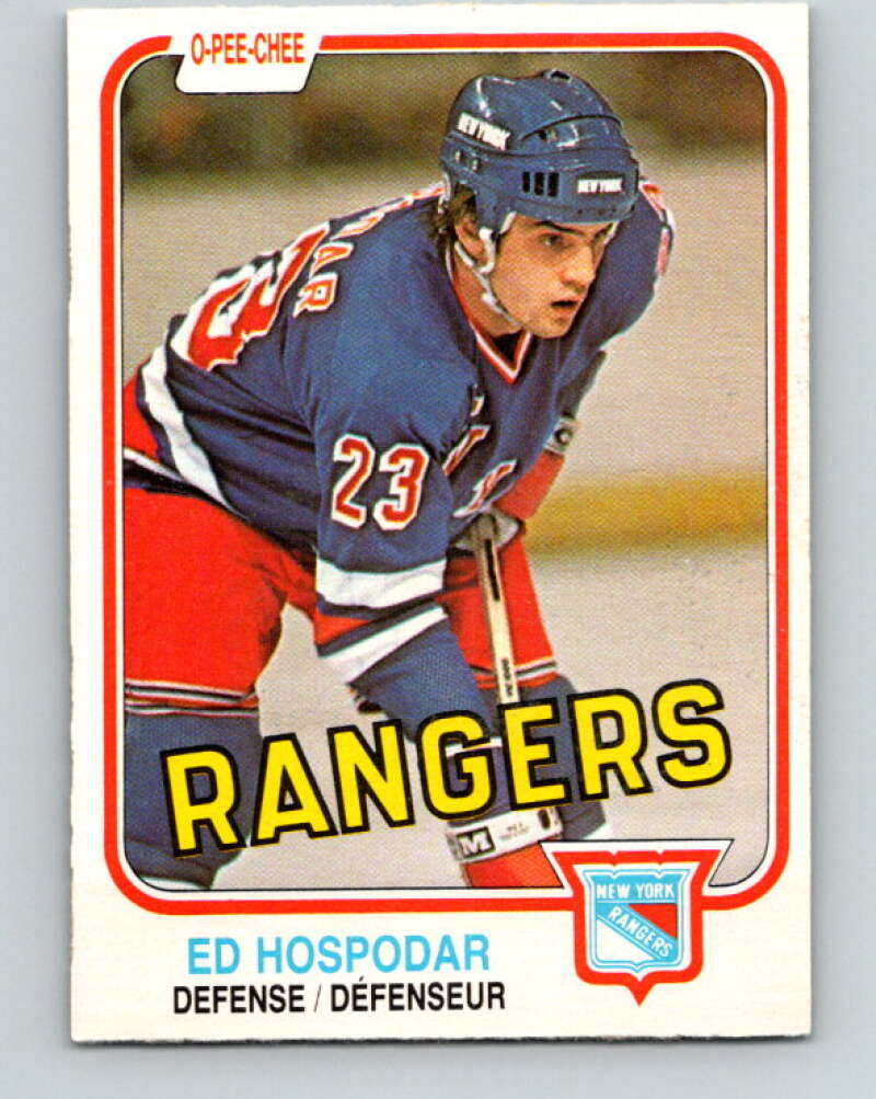 1981-82 O-Pee-Chee #233 Ed Hospodar  New York Rangers  V31156