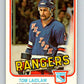 1981-82 O-Pee-Chee #234 Tom Laidlaw  RC Rookie New York Rangers  V31162