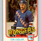 1981-82 O-Pee-Chee #234 Tom Laidlaw  RC Rookie New York Rangers  V31163