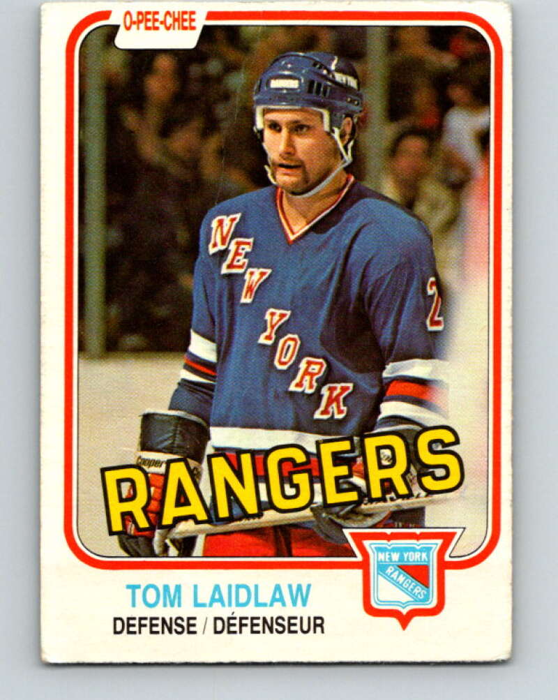 1981-82 O-Pee-Chee #234 Tom Laidlaw  RC Rookie New York Rangers  V31169