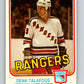 1981-82 O-Pee-Chee #235 Dean Talafous  New York Rangers  V31174