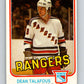 1981-82 O-Pee-Chee #235 Dean Talafous  New York Rangers  V31177