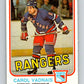 1981-82 O-Pee-Chee #236 Carol Vadnais  New York Rangers  V31181
