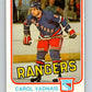 1981-82 O-Pee-Chee #236 Carol Vadnais  New York Rangers  V31183