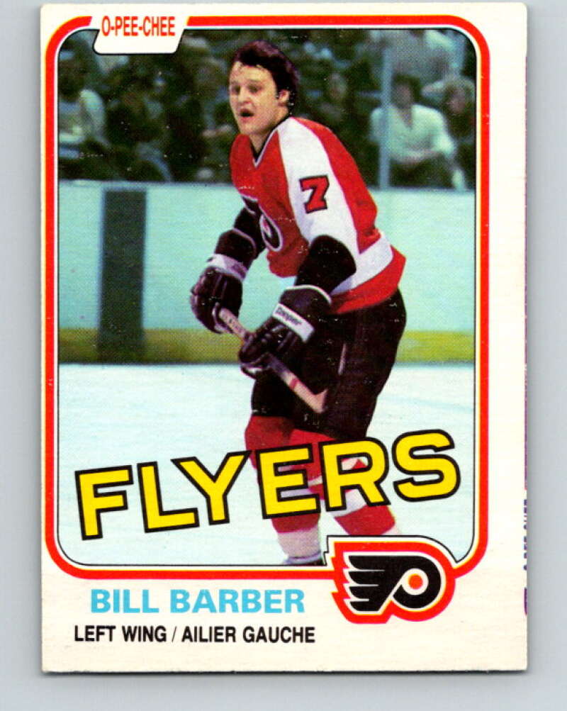 1981-82 O-Pee-Chee #238 Bill Barber  Philadelphia Flyers  V31199