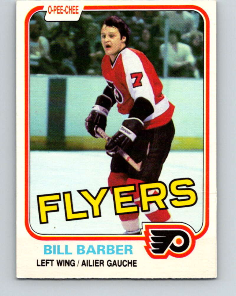 1981-82 O-Pee-Chee #238 Bill Barber  Philadelphia Flyers  V31200