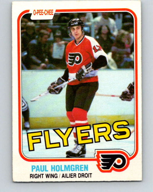 1981-82 O-Pee-Chee #242 Paul Holmgren  Philadelphia Flyers  V31217
