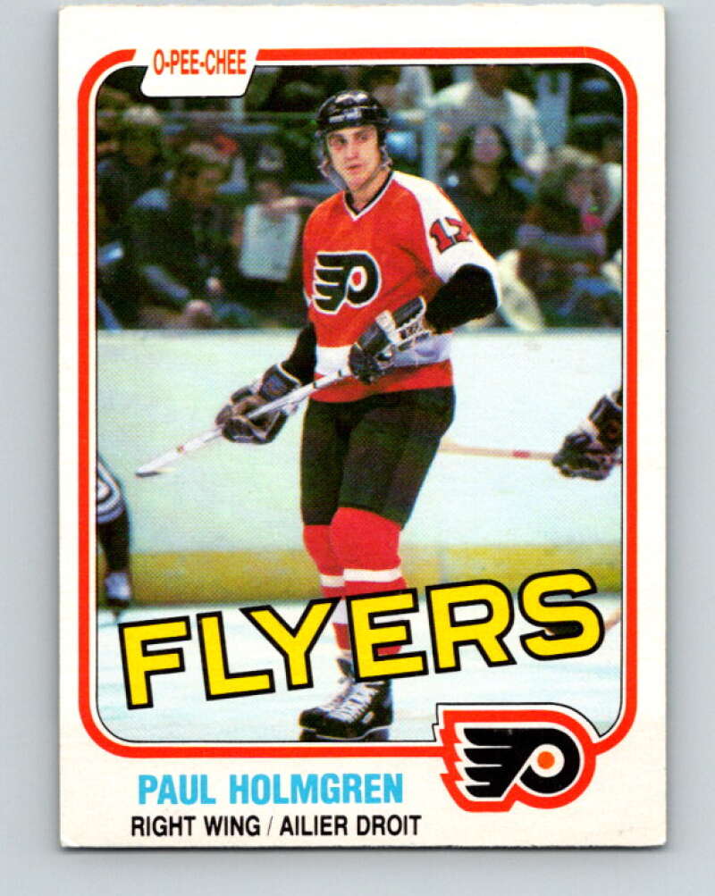 1981-82 O-Pee-Chee #242 Paul Holmgren  Philadelphia Flyers  V31218