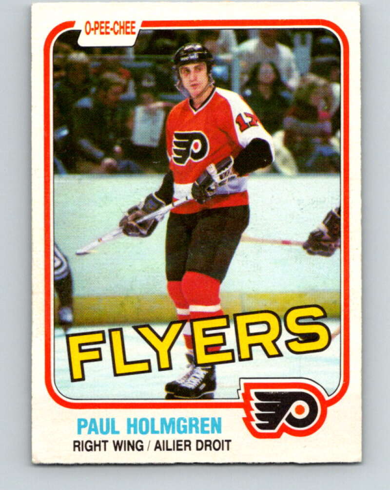 1981-82 O-Pee-Chee #242 Paul Holmgren  Philadelphia Flyers  V31219