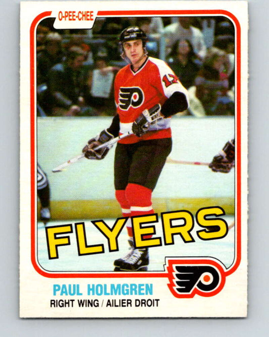 1981-82 O-Pee-Chee #242 Paul Holmgren  Philadelphia Flyers  V31220