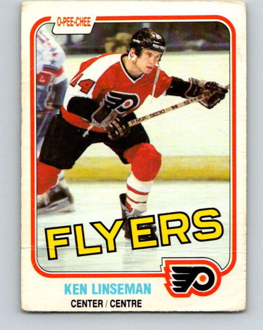 1981-82 O-Pee-Chee #244 Ken Linseman  Philadelphia Flyers  V31233