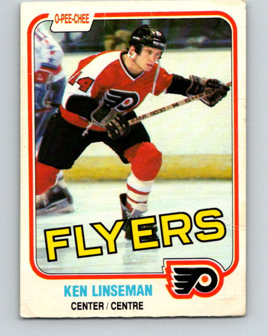 1981-82 O-Pee-Chee #244 Ken Linseman  Philadelphia Flyers  V31234
