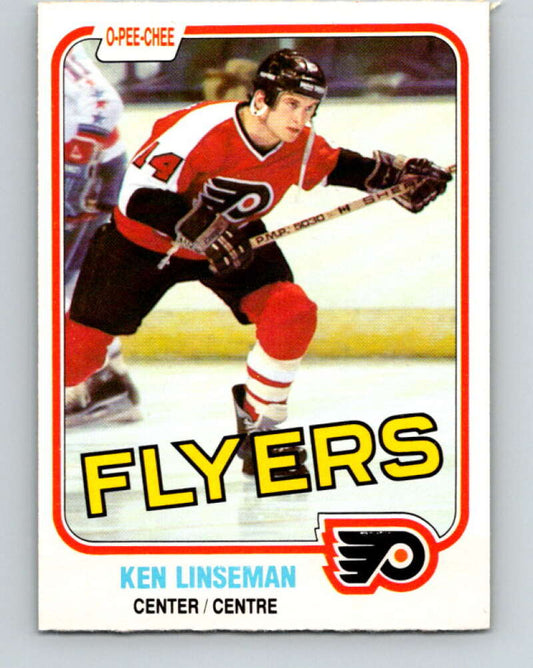 1981-82 O-Pee-Chee #244 Ken Linseman  Philadelphia Flyers  V31237