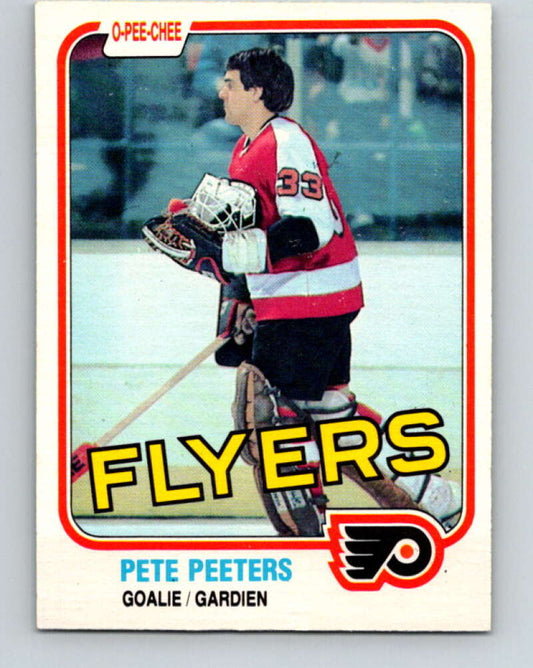 1981-82 O-Pee-Chee #245 Pete Peeters  Philadelphia Flyers  V31240