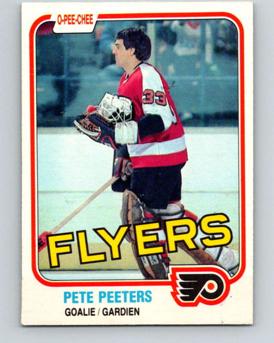 1981-82 O-Pee-Chee #245 Pete Peeters  Philadelphia Flyers  V31241
