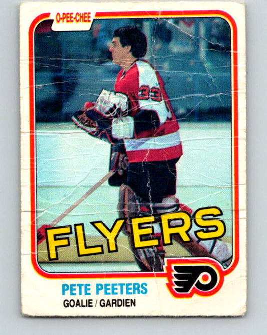 1981-82 O-Pee-Chee #245 Pete Peeters  Philadelphia Flyers  V31242