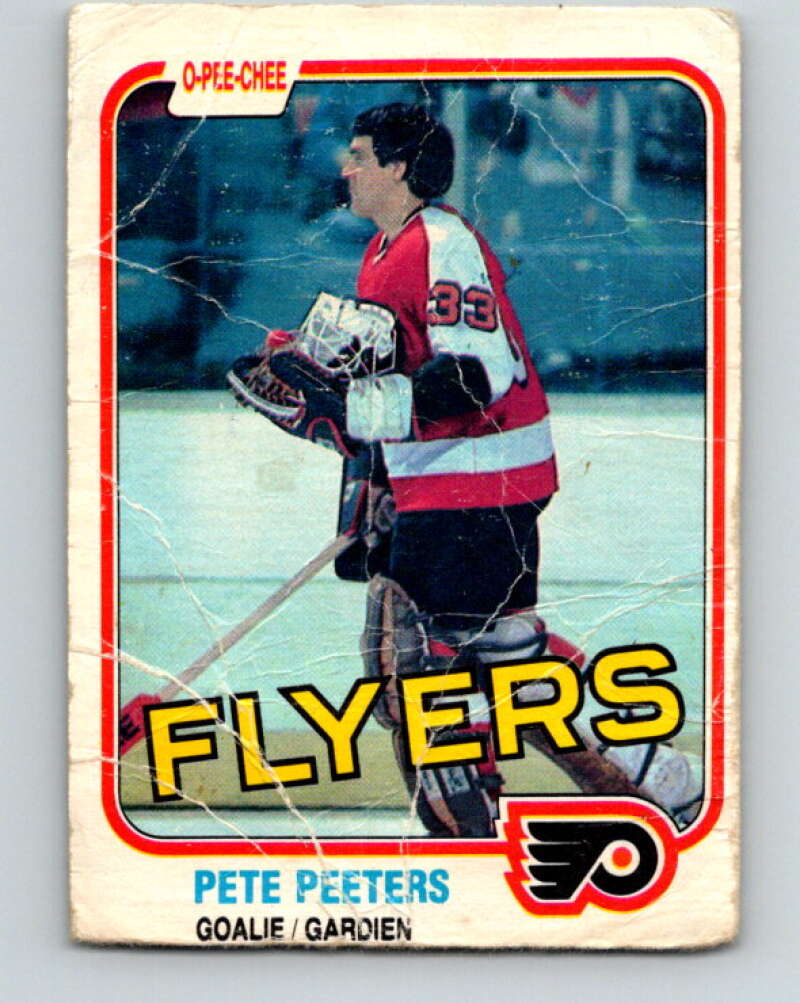 1981-82 O-Pee-Chee #245 Pete Peeters  Philadelphia Flyers  V31243